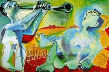 Serenata L aubade 1965 cubista Pablo Picasso Pinturas al óleo